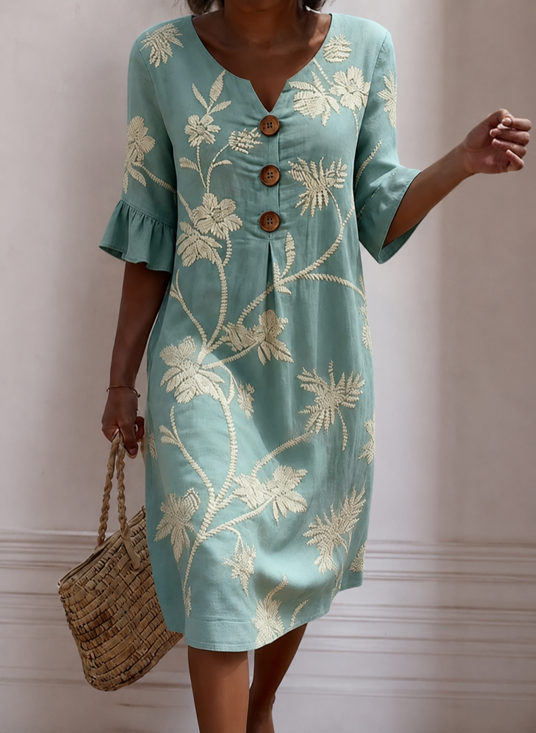 ERIKA / Vestido casual de mujer con estampado floral