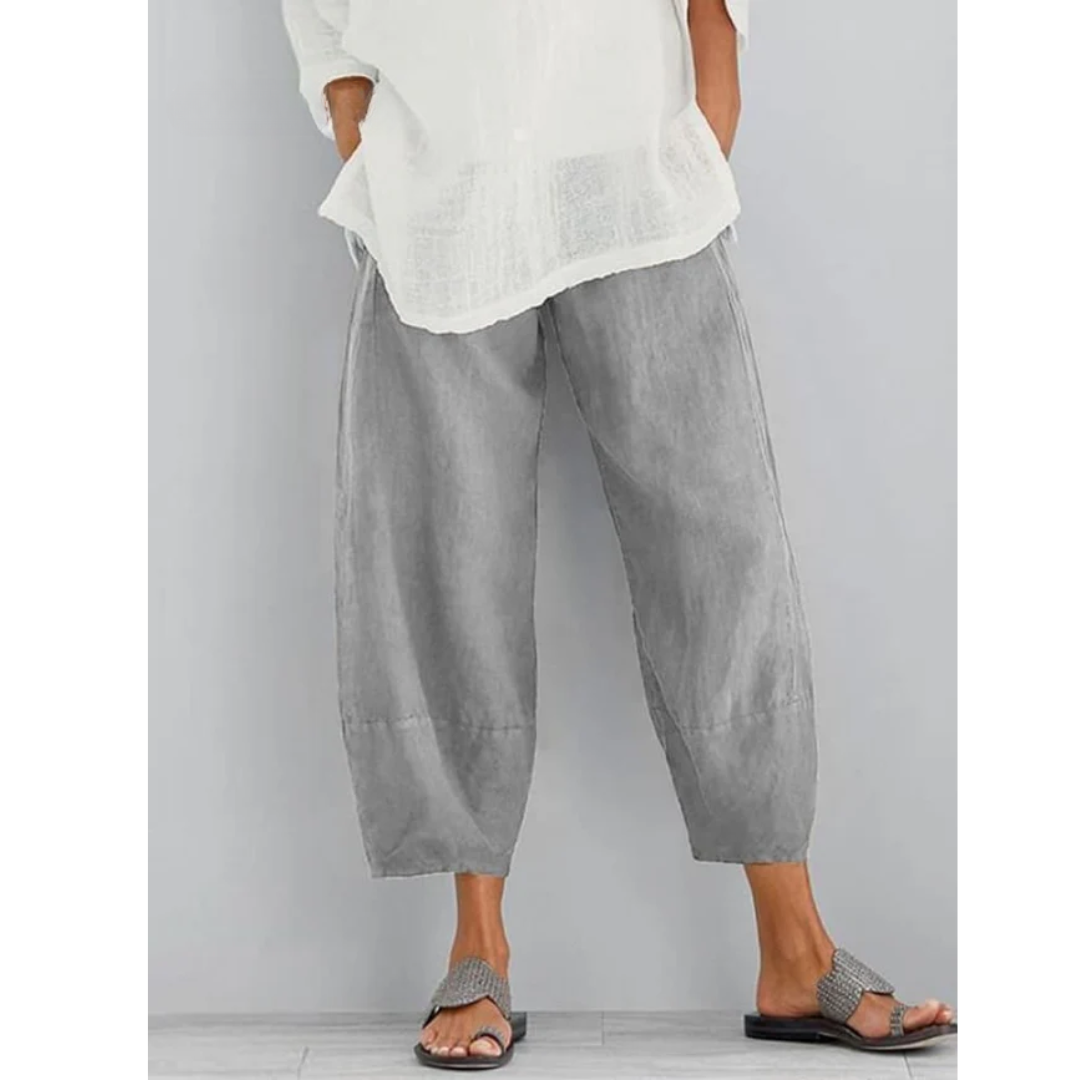 Elena | Pantalones de lino elegantes y cómodos