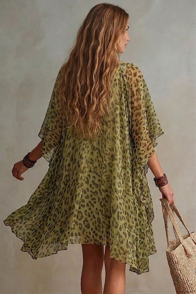 Aveline | Vestido estampado de leopardo