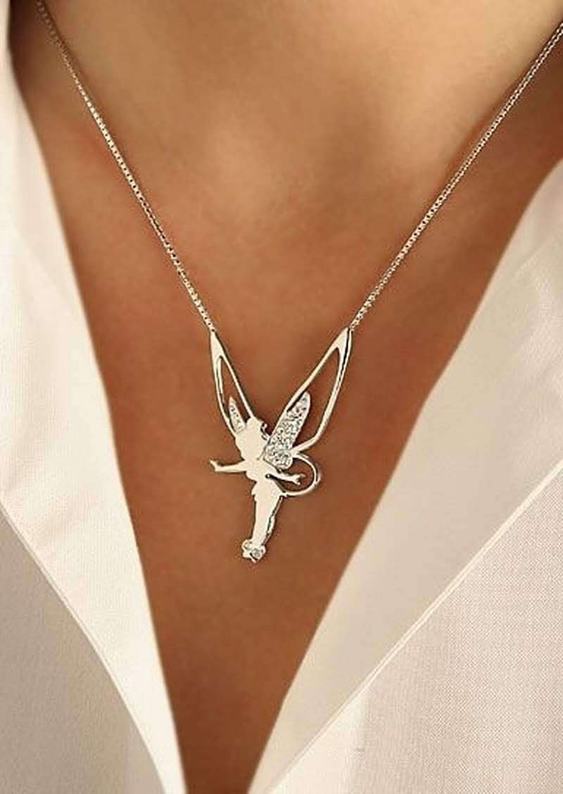 Collar Hada de la suerte Plata
