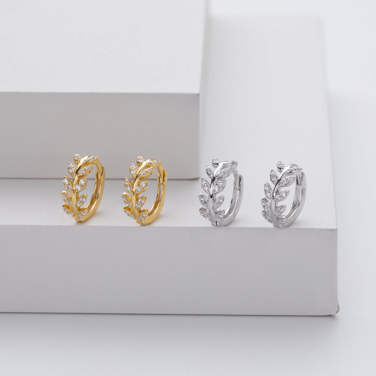 Pendientes en Forma de Hoja
