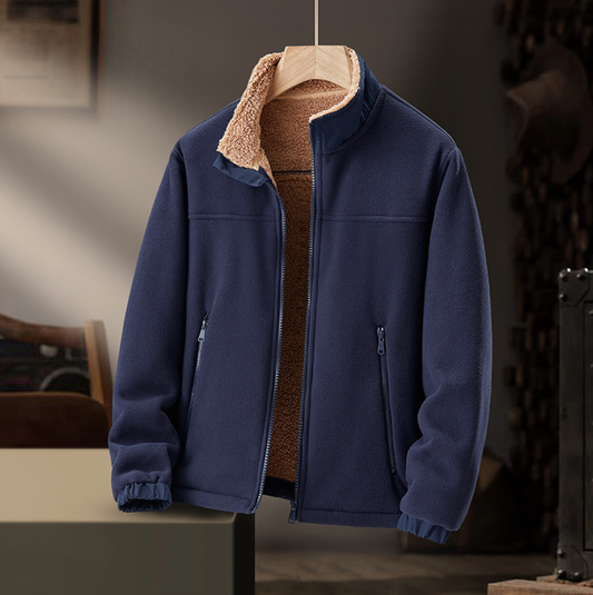 Grayson | Chaqueta con Cremallera y Cuello Peludo