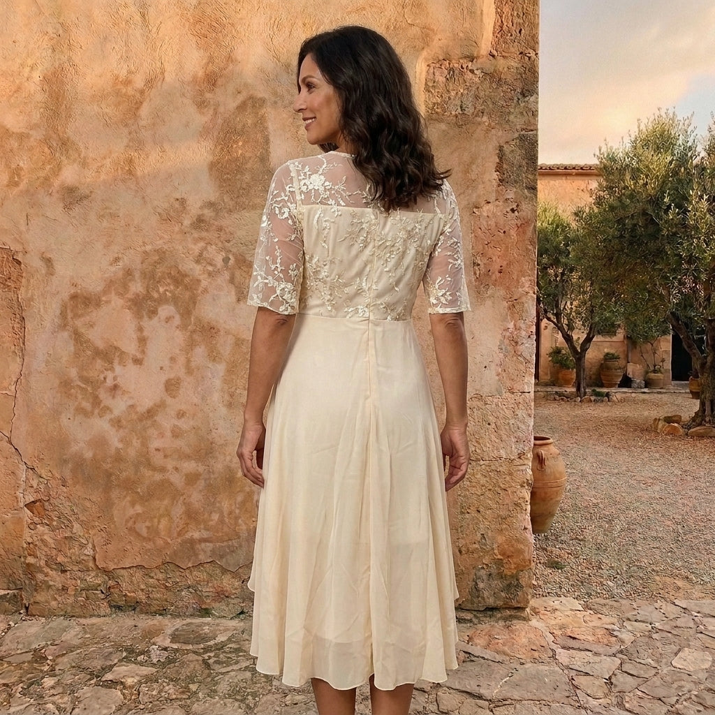 Emma Santini | VESTIDO DE GASA ELEGANTE