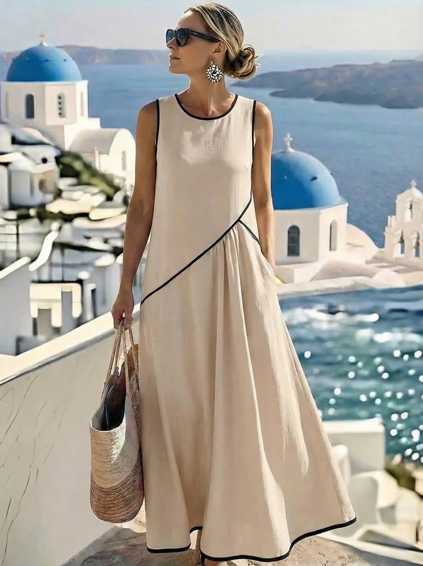 Vestido Verano - Azul claro M