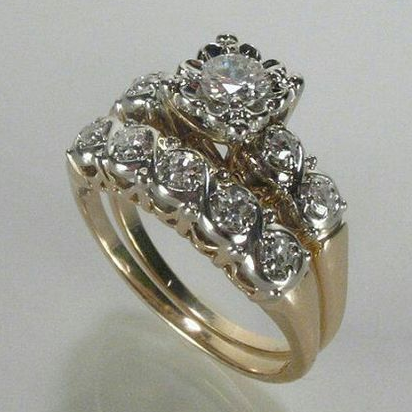 Anillo Valérie — Dorado Vintage