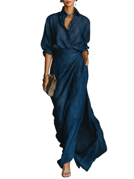 Celeste | Conjunto elegante