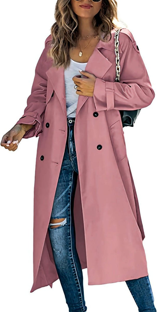 Camilla | Abrigo Trench Largo con Cinturón