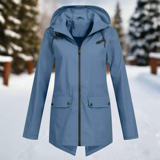 Juno | Impermeable Largo con Capucha