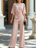 Rita | Conjunto de Blusa Drapeada y Pantalón Ancho