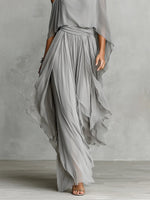 Liora | Conjunto Gris Gasa
