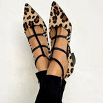 Bridget Zapatos de Tacón con Correa de Leopardo