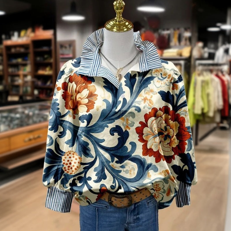 GINA - Blusa Floral Vintage