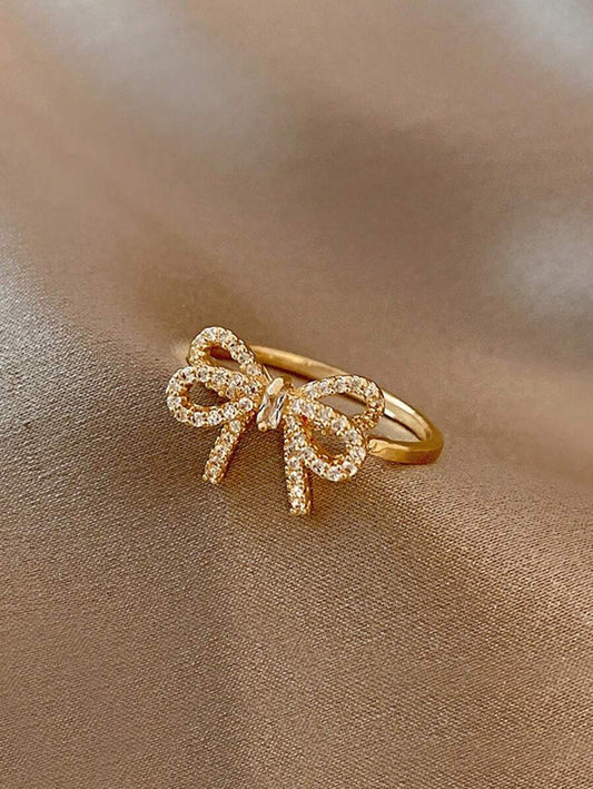Gabriela – Anillo con Lazo de Zirconia de Estilo Vintage