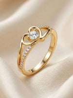 Lucía – Anillo de Corazón con Zirconia Cúbica Brillante