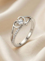 Lucía – Anillo de Corazón con Zirconia Cúbica Brillante