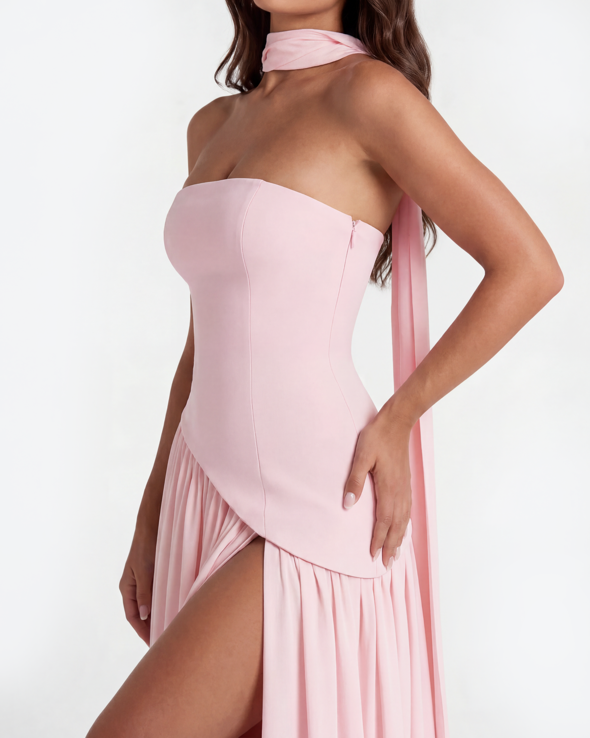 Duquesa Vestido Medianoche Rosa