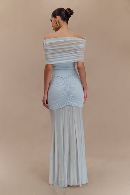 Vestido Largo Selena – Azul pastel