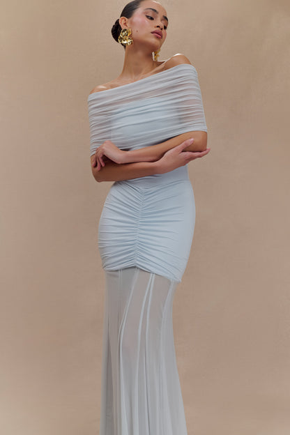 Vestido Largo Selena – Azul pastel