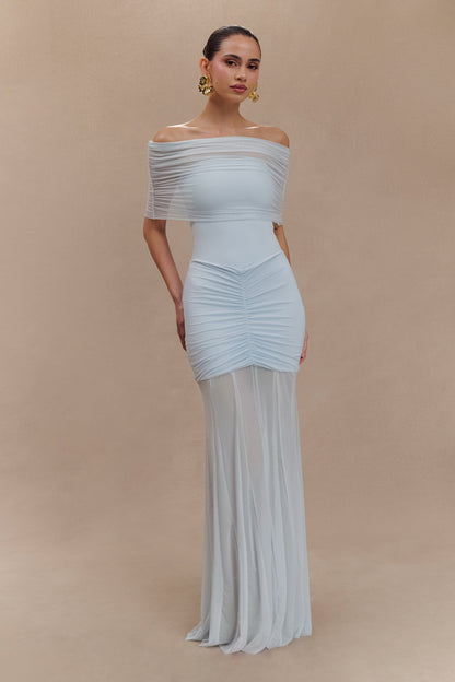 Vestido Largo Selena – Azul pastel