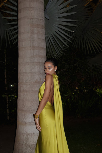 Vestido Oriana – Verde Lima