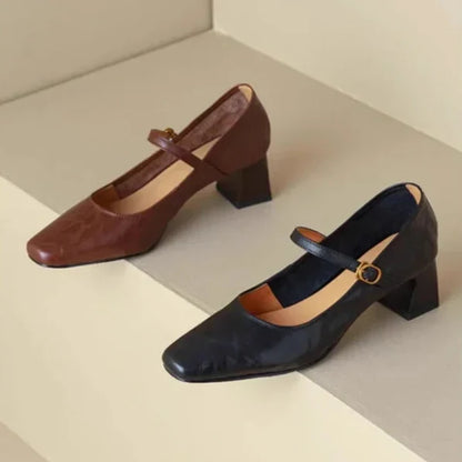 Bella | Zapatos de Tacón de Piel Genuina
