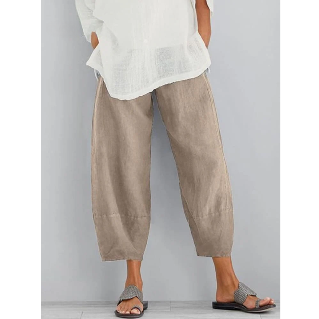 Elena | Pantalones de lino elegantes y cómodos