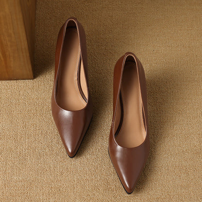 Zella | Zapatos de Tacón de Piel Genuina