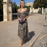 Mikaela | Vestido Maxi de Hombros Descubiertos
