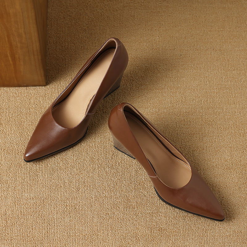 Zella | Zapatos de Tacón de Piel Genuina
