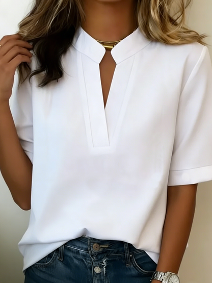 Alessia - Camisa de manga corta de corte holgado