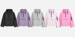 REGINA/ Chaqueta impermeable con capucha DWR™ de corte holgado clásico