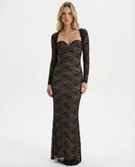 LACE MUSE - Vestido Maxi Corsé de Encaje.