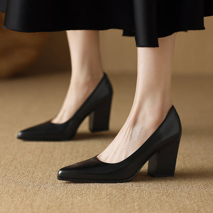 Zella | Zapatos de Tacón de Piel Genuina
