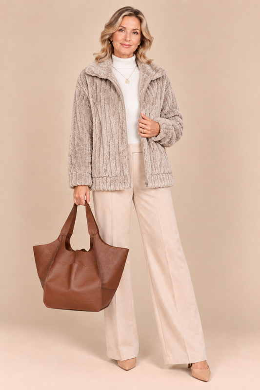 Roberta | Chaqueta Cremallera Acogedora