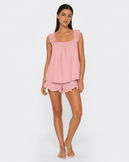ALMA - Conjunto de Pijama con Volantes y Short
