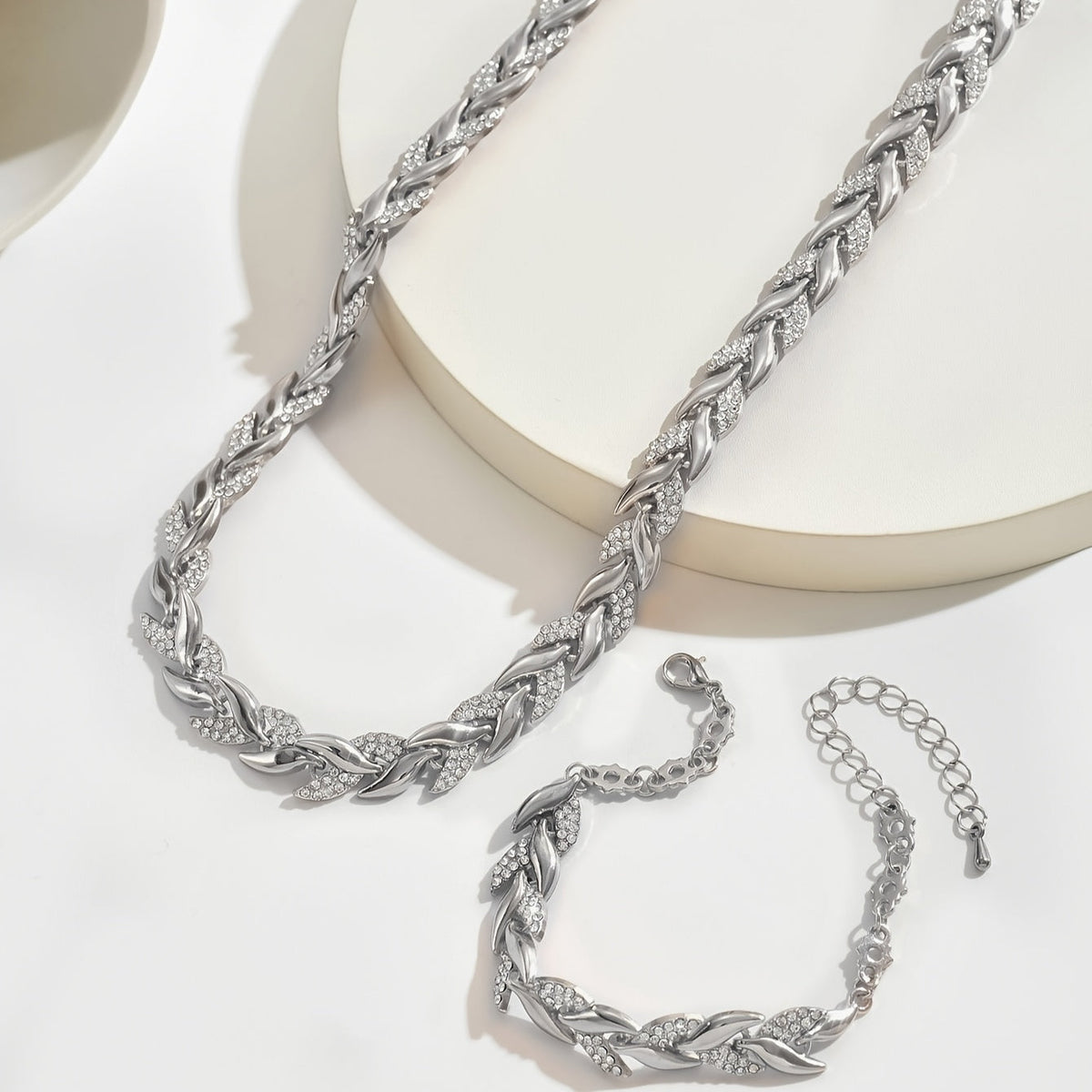 Berta - Set de Joyas de Espiga con Cristales
