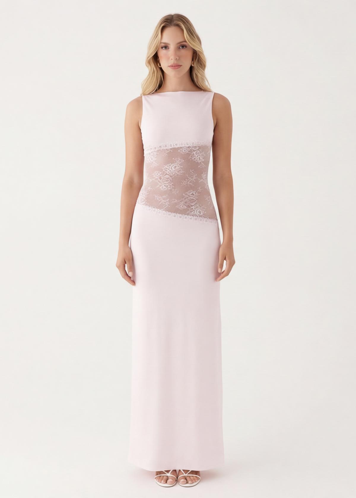 ARIA VEIL CUT - Vestido Maxi con Encaje y Espalda Abierta