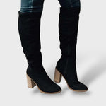 Botas Altas con Tacón y Cremallera