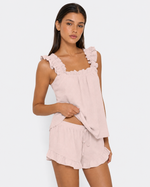 ALMA - Conjunto de Pijama con Volantes y Short