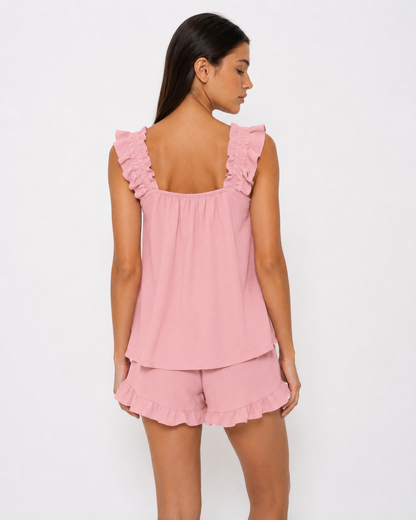 ALMA - Conjunto de Pijama con Volantes y Short