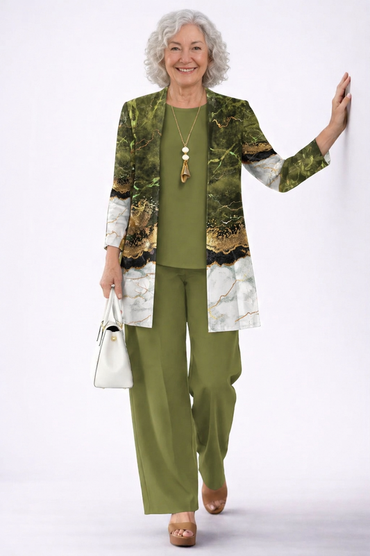 Devy - Conjunto Elegante de Tres Piezas