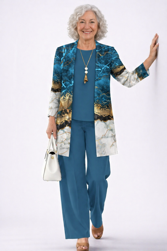 Sheryl - Conjunto Elegante de Tres Piezas