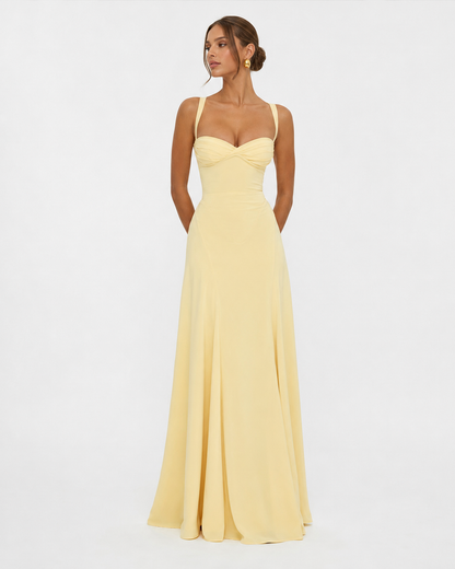 AURELIA - Vestido Maxi Corsé con Escote Corazón