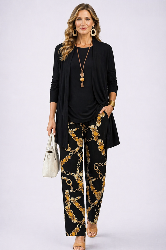 Judy - Conjunto Elegante de Tres Piezas