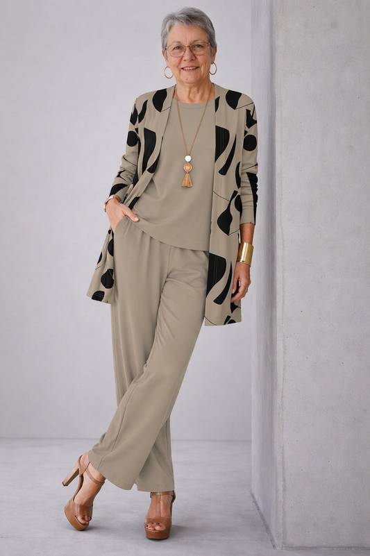 Sherley - Conjunto Elegante de Tres Piezas