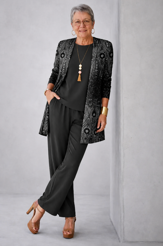 Hailey - Conjunto Elegante de Tres Piezas