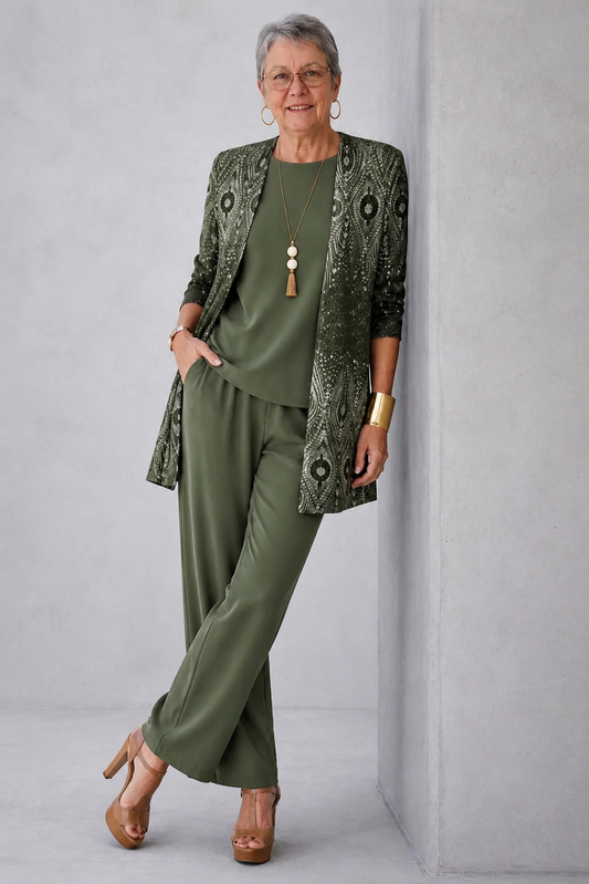 Hanna - Conjunto Elegante de Tres Piezas