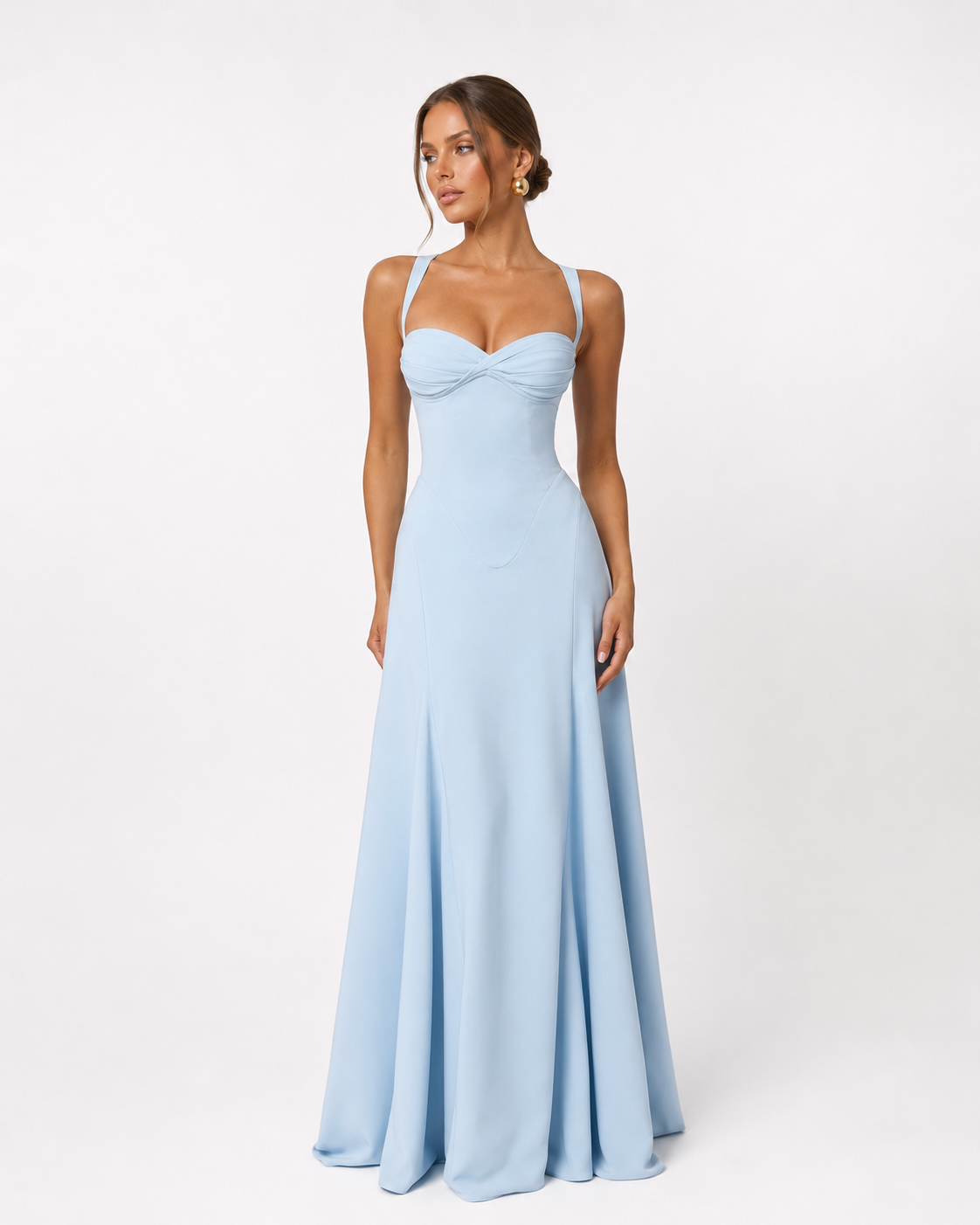 AURELIA - Vestido Maxi Corsé con Escote Corazón
