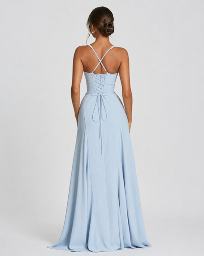 AURELIA - Vestido Maxi Corsé con Escote Corazón