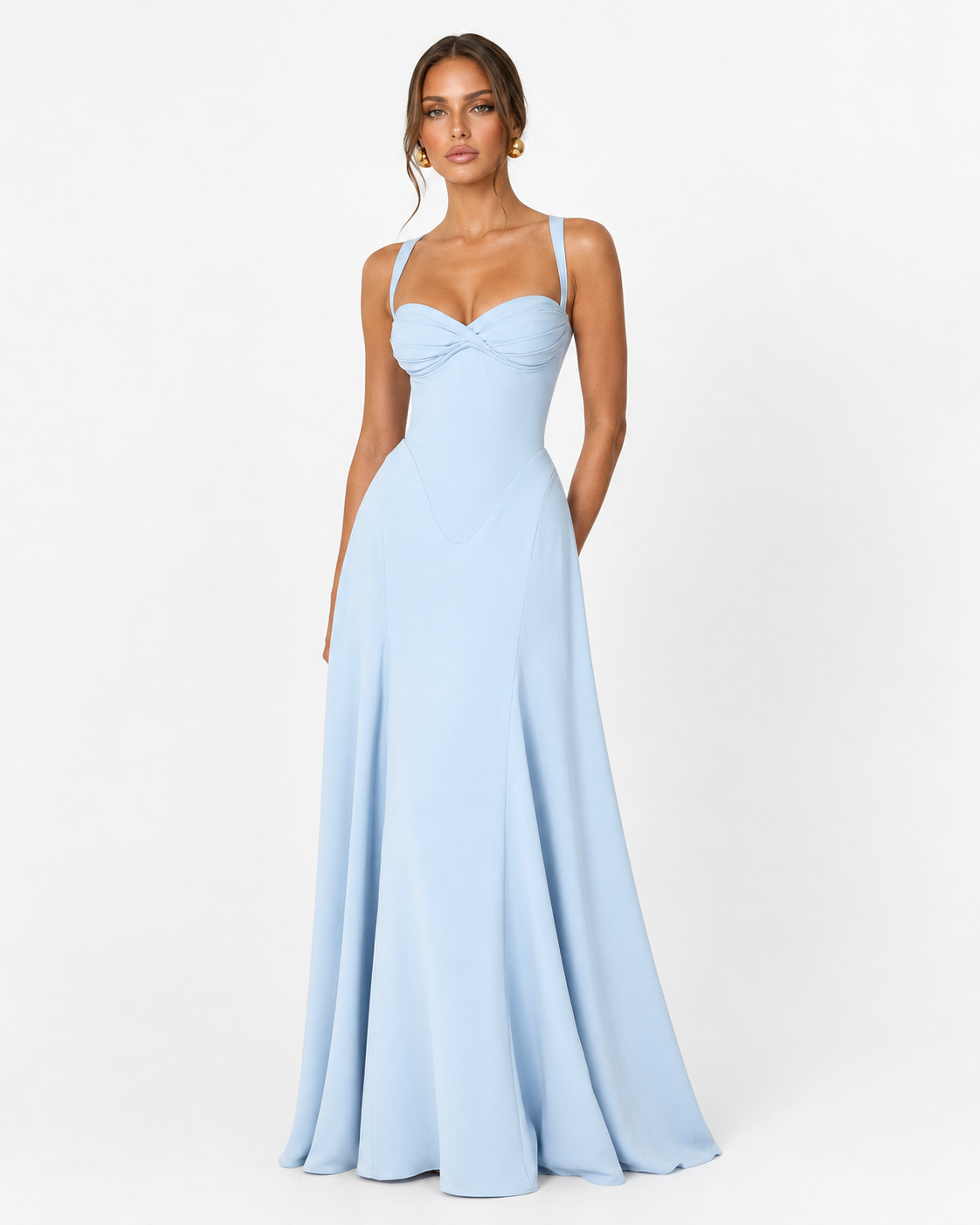 AURELIA - Vestido Maxi Corsé con Escote Corazón